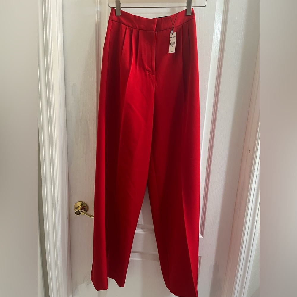 Brand new Express wide leg Hugh waist suit pants 0R